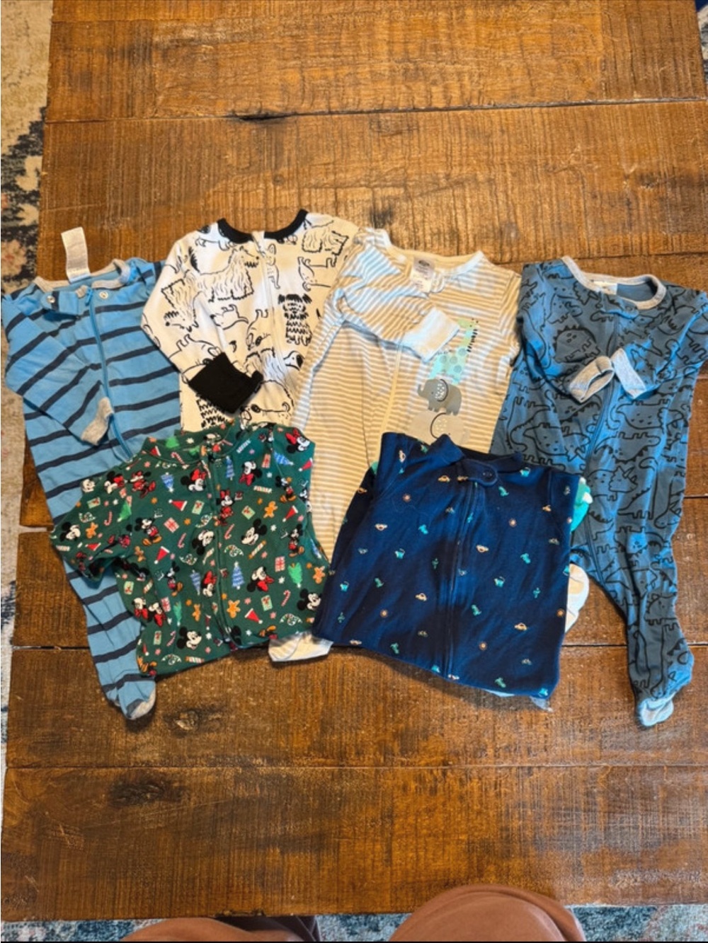 Bundle of 0-3mo Baby Sleepers/PJs